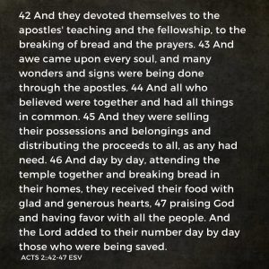 Acts 2:42-47