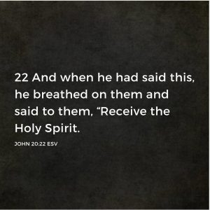 John 20:22 