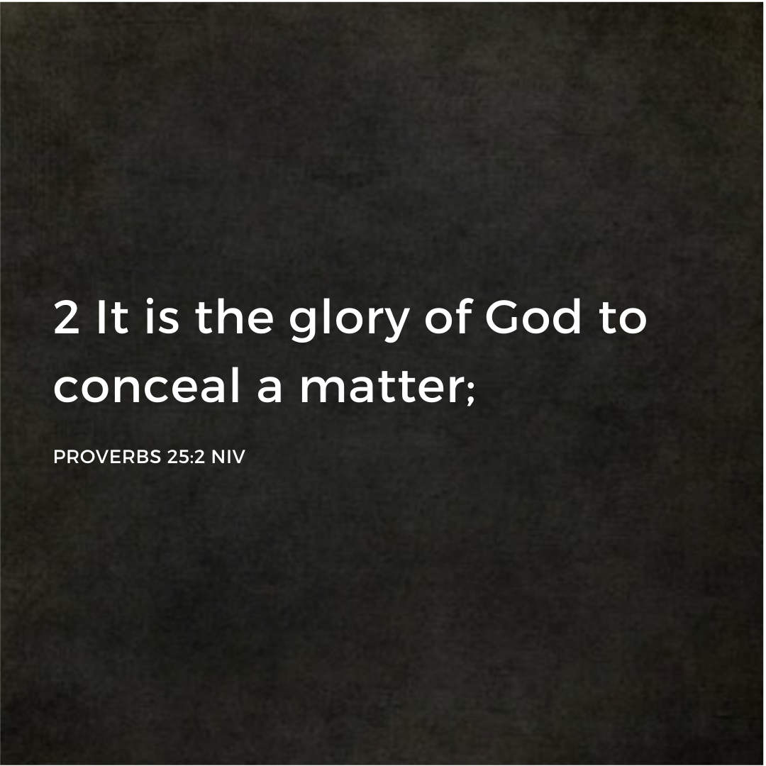 Proverbs 25:2